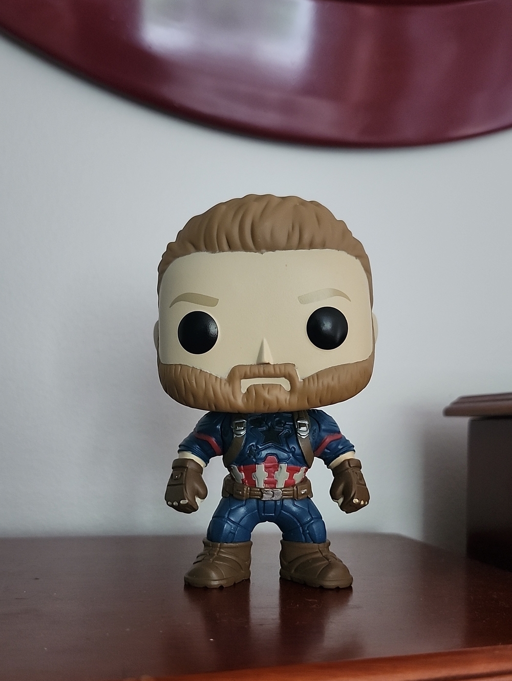 Funko Captain America Vinyl Figure - Brown Hair, Blue Suit